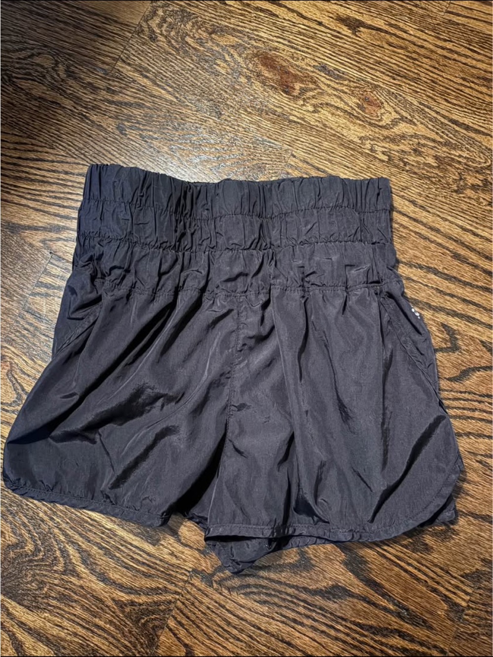 Free People Black High-Waist Athletic Shorts